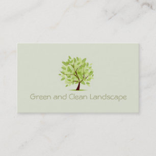 Grönt Clean Träd Landscaping Visitkort