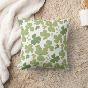 Grönt Cloverleaf St Patrick Day Garden Kudde
