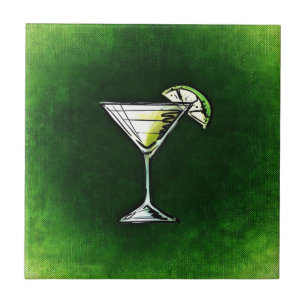 Grönt cocktail absinne kakelplatta