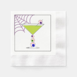 Grönt Cocktail Halloween Glass Pappersservett