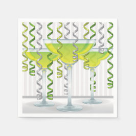 Grönt, cocktail och band pappersservett