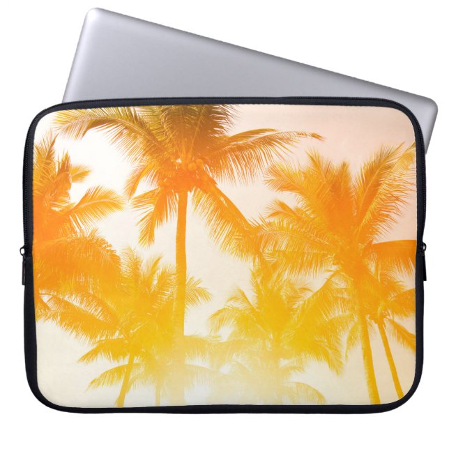 Grönt coconut träd laptop fodral (Framsidan)