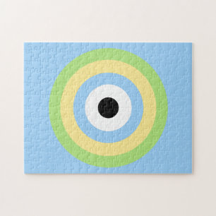 Grönt Combination Bullseye by Shirley Taylor Pussel