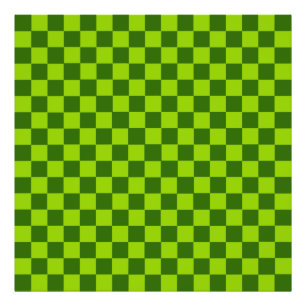 Grönt Combination Classic Checkerboard av STaylor Fototryck