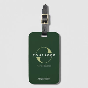 Grönt Company logotyp Business brand Leather-band Bagagebricka