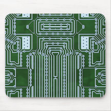 Grönt Computer Circuit Board White Linjer Mönster