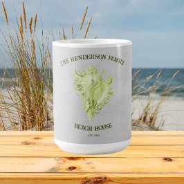Grönt Conch Snäcka Coffee Mugg