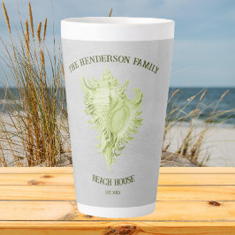 Grönt Conch Snäcka Latte Mugg