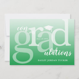 Grönt ConGRADulations Studenten-Grattisar