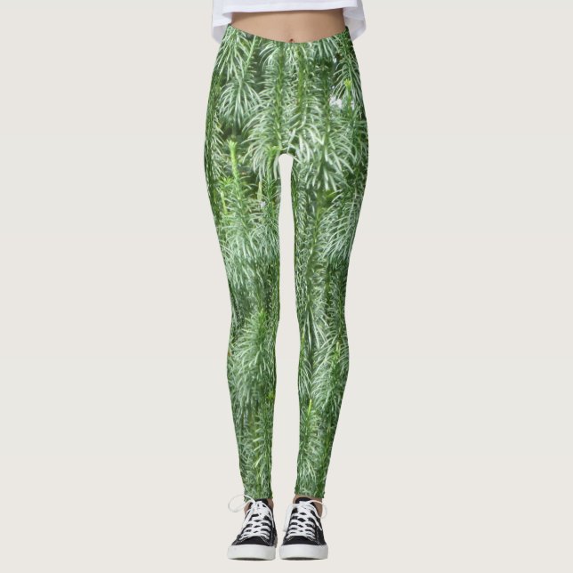 Grönt Conifer Legging (Framsida)