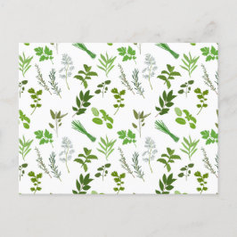 Grönt Cooking Culinary Garden Örters Helg Vykort