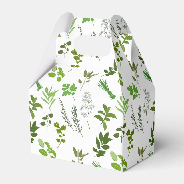 Grönt Cooking Culinary Garden Örters Presentaskar (Framsidan Sidan)