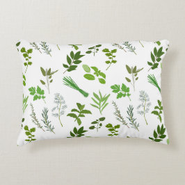 Grönt Cooking Culinary Garden Örters Prydnadskudde