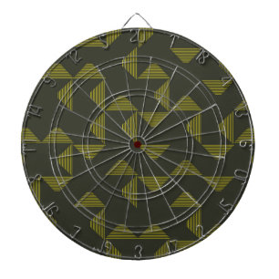 Grönt, coola, unik, trendig trianglar mönster darttavla
