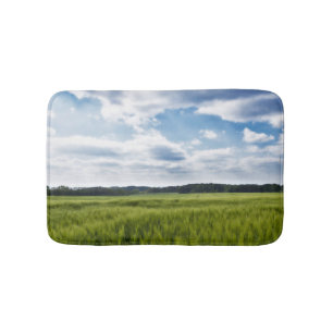 Grönt Cornfields och Blå himmel Badrumsmatta