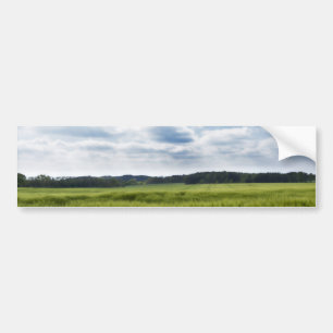 Grönt Cornfields och Blå himmel Bildekal