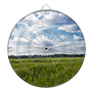 Grönt Cornfields och Blå himmel Darttavla