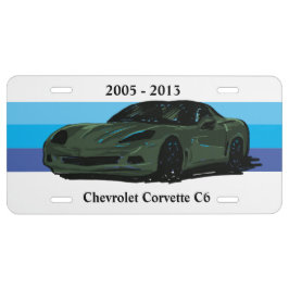 Grönt Corvette C6 med Blue Rand
