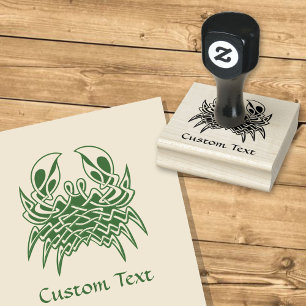 Grönt Crab Celtic Knot Stämpel