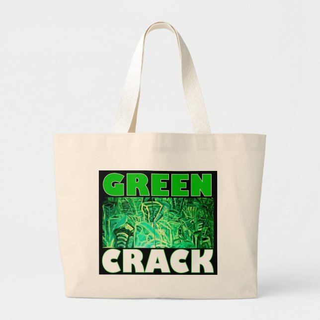 GRÖNT CRACK JUMBO TYGKASSE (Framsidan)