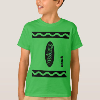 Grönt Crayon Box Halloween fest Group Costume T Shirt