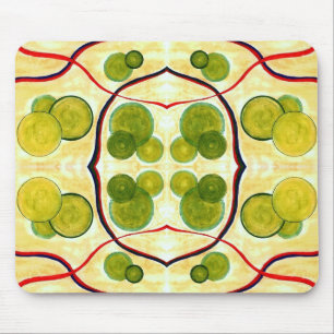 Grönt Cream Flyter Mousepad Musmatta