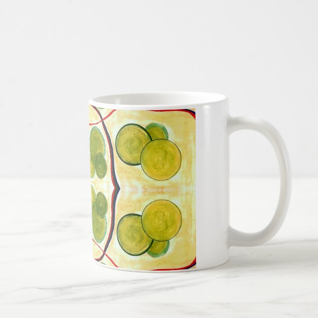 Grönt Cream Flyter Mugg (Höger)