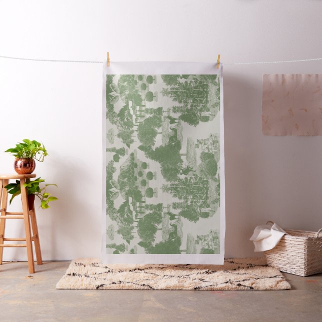 Grönt Cream jul jul Vinter Wonderland 30 tum Tyg (In Situ)