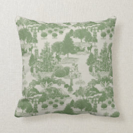 Grönt Cream jul-vintern Wonderland Kudde