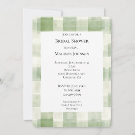 Grönt Cream Pput Rand Möhippa Inbjudningar