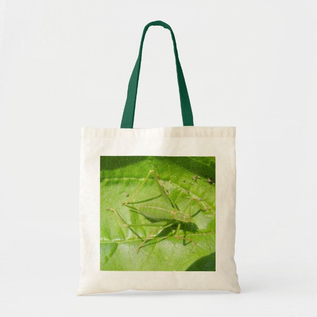 Grönt Cricket Camouflage Tote Bag Tygkasse (Framsidan)