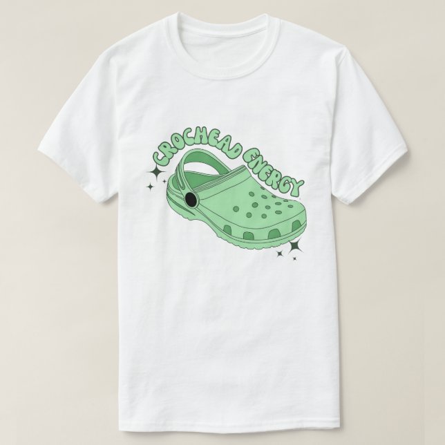 Grönt Crochead Energy T Shirt (Design framsida)