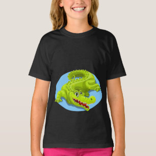 Grönt Crokodile Sjö T Shirt