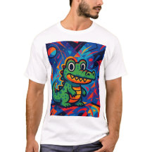 Grönt Crokodile T-Shirt