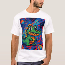 Grönt Crokodile T-Shirt