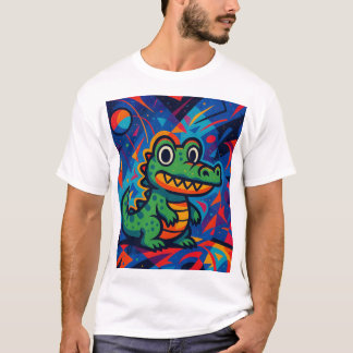 Grönt Crokodile T-Shirt