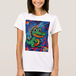 Grönt Crokodile Women's T-Shirt