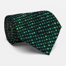 Grönt Cyber Glitz Neck Tie