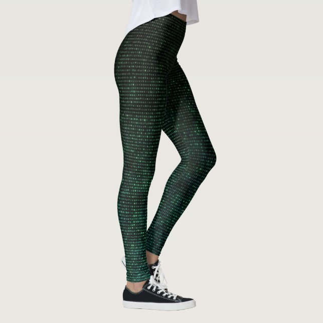 Grönt Cyber Leggings (Höger)