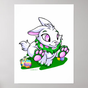 Grönt Cybunny tävla genom negationer Poster