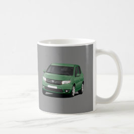 Grönt Dacia Sandero 2 x bild Kaffemugg