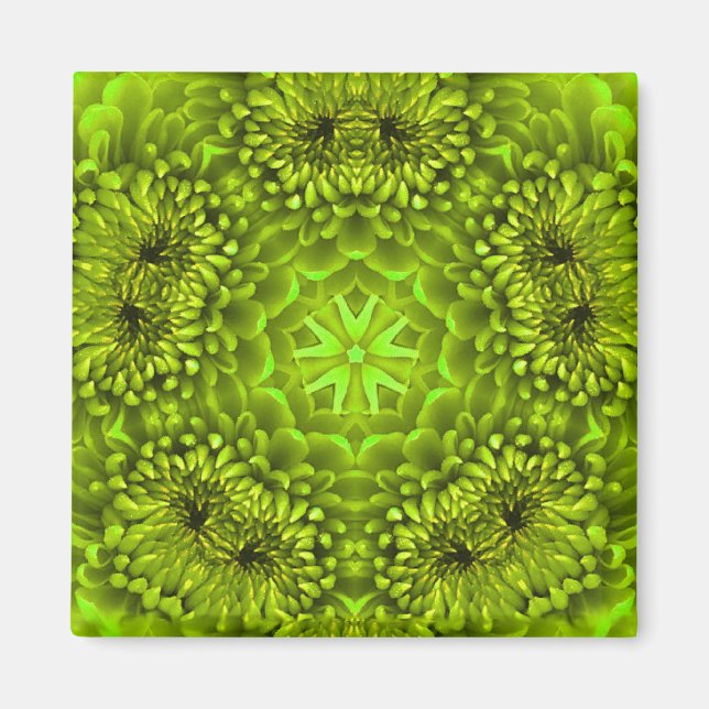 GRÖNT DAHLIA MAGNET (Framsidan)