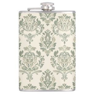 Grönt Damask Fickplunta