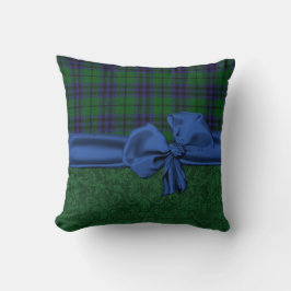 Grönt Damask och Tartan Play Pillow Kudde