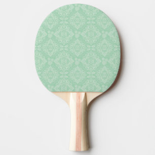 Grönt damastast mönster pingisracket