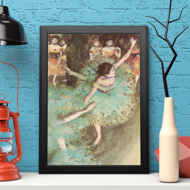 Grönt Dancer by Edgar Degas, Vintage Ballet Poster (Skapare uppladdad)