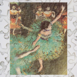 Grönt Dancer by Edgar Degas, Vintage Ballet Pussel