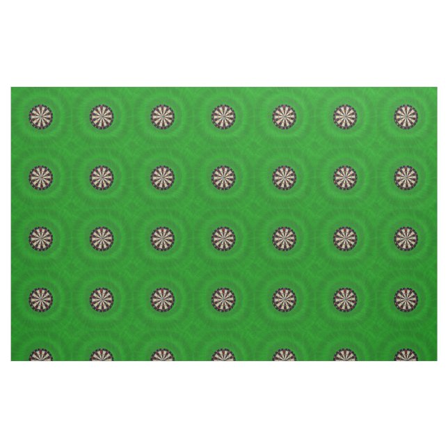 Grönt Dartboard Mönster, Fabric Tyg (Fat Quarter)