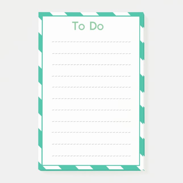 Grönt Deckcourt Rand att göra lista Post-it Block (Framsida)