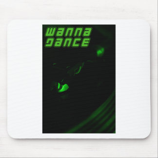 Grönt Decks Wanna Dance Text Lodrät Sticker Musmatta